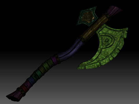Stylized battle axe Modelo 3D