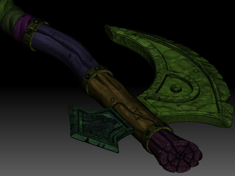 Stylized battle axe Modelo 3D