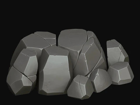 Rocce stilizzate Modello 3D