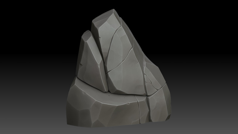 Stylized rock Modelo 3D .c4d .max .obj .3ds .fbx .stl .blend 