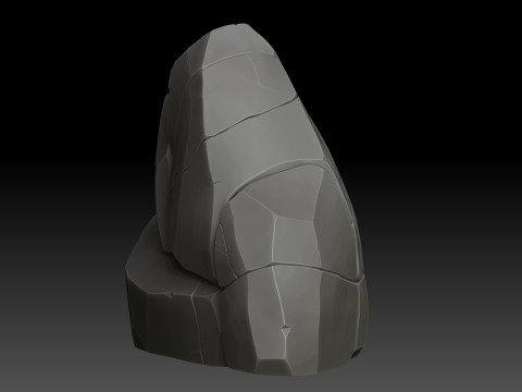 Stylized rock Modelo 3D
