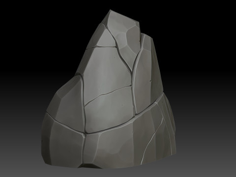 Stylized rock Modelo 3D