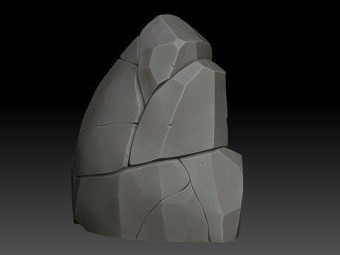 Stylized rock Modelo 3D