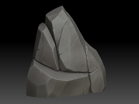 Stylized rock Modelo 3D