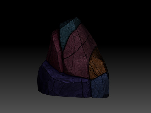 Stylized rock Modelo 3D