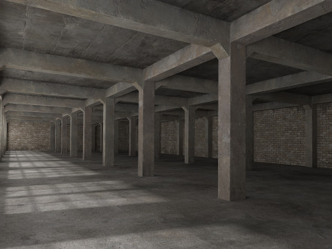 Antigo armazém Modelo 3D