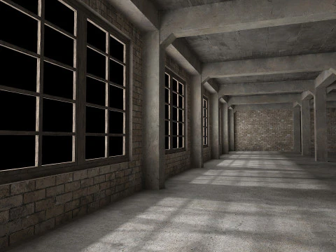 Old warehouse 3D Model