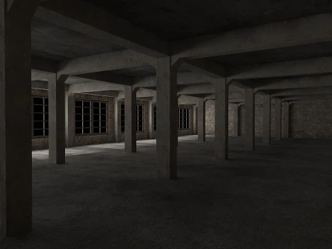 Old warehouse 3D Model