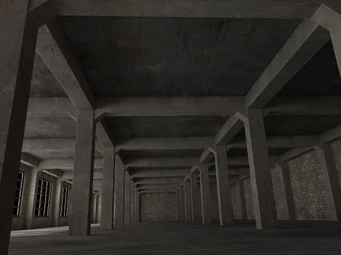 Old warehouse 3D Model