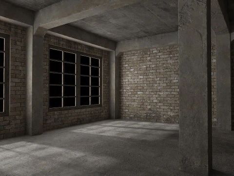Old warehouse 3D Model