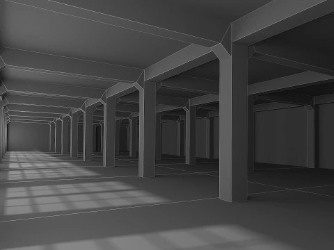 Old warehouse 3D Model