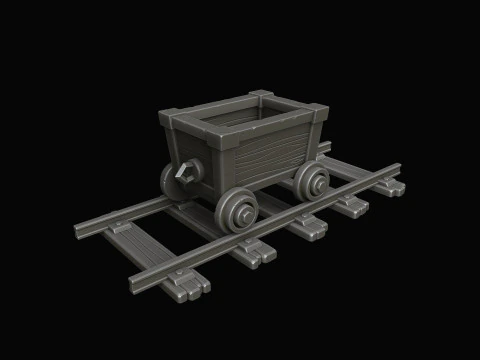 Stylized pack Mine 3D Model