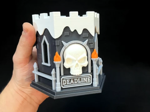 Castle of Deadline Gothic Pencil Holder Desk Organizer 3D print model 3D Print Model