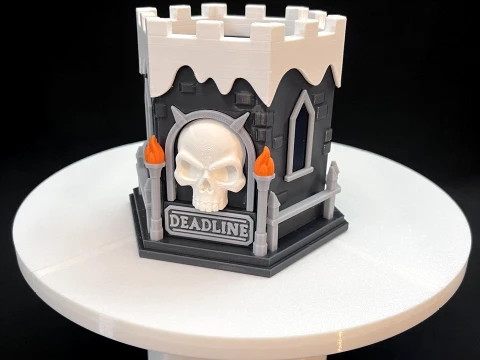 Castle of Deadline Gothic Pencil Holder Desk Organizer 3D print model 3D Print Model