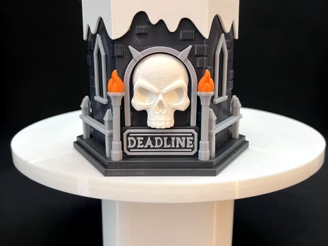 Castle of Deadline Gothic Pencil Holder Desk Organizer 3D print model 3D Print Model