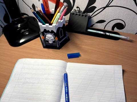 Castle of Deadline Gothic Pencil Holder Desk Organizer 3D print model 3D Print Model
