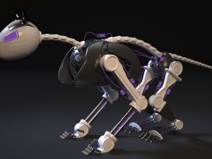 robot cat 3D मॉडल