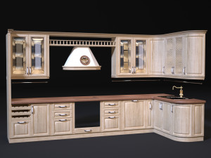 classic kitchen 3D मॉडल