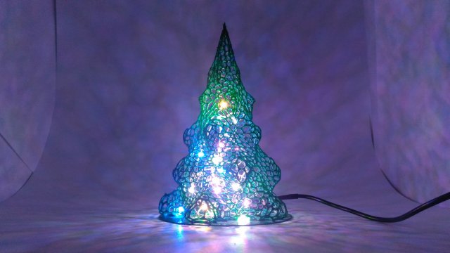 christmas tree voronoy Modèles 3D en vedette .c4d .max .obj .3ds .fbx .stl .blend 