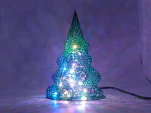 christmas tree voronoy 3D Print Model