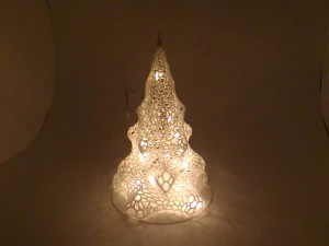christmas tree voronoy 3D Print Model