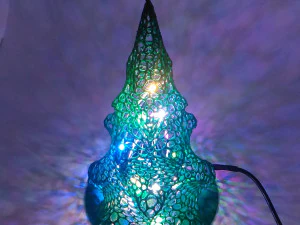christmas tree voronoy 3D Print Model