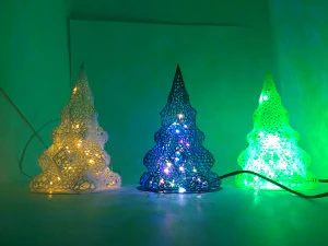 christmas tree voronoy 3D Print Model