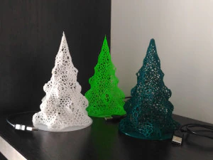 christmas tree voronoy 3D Print Model
