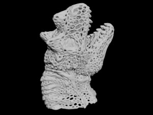 dragon head voronoy Model Cetak 3D