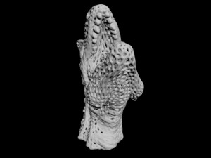 dragon head voronoy Model Cetak 3D