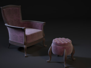 chair pouf 3D 模型