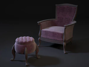 chair pouf 3D Model