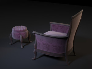 chair pouf Modello 3D