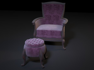 chair pouf Modello 3D