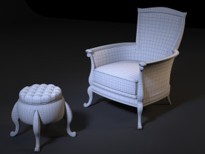 chair pouf Modello 3D