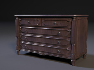 chest of drawers 3D 模型