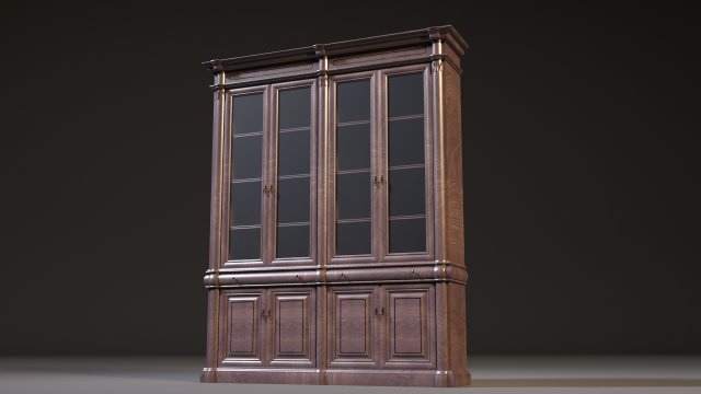 cabinet cupboard 3D Model .c4d .max .obj .3ds .fbx .stl .blend 