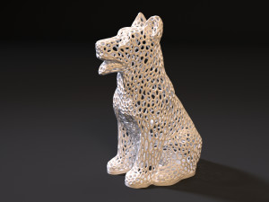 dog voronoi Modelo de Impressão 3D