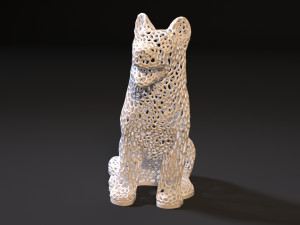 dog voronoi Modelo de Impressão 3D