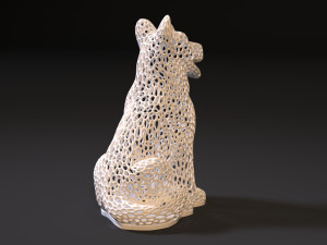 dog voronoi Modelo de Impressão 3D