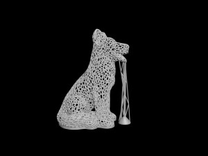 dog voronoi Modelo de Impressão 3D