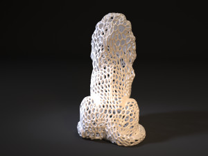 lion king voronoi 3D Baskı Modeli