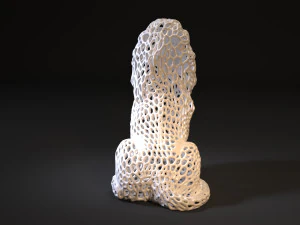 lion king voronoi 3D Print Model