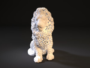 lion king voronoi 3D Baskı Modeli