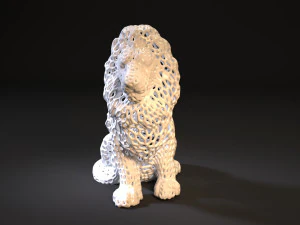 lion king voronoi 3D Print Model