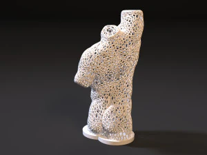 male torso voronoi 3D Print Model