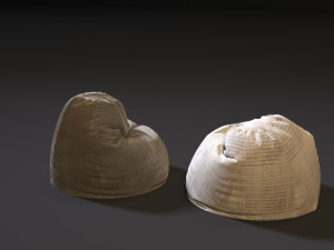 bag chair Model 3D
