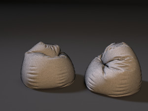 bag chair Model 3D