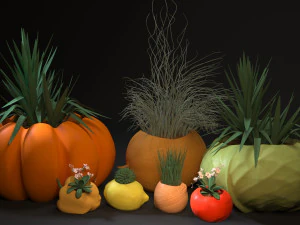 planter set 3D Print Model