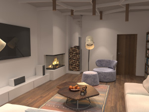 modern interior 3Dモデル